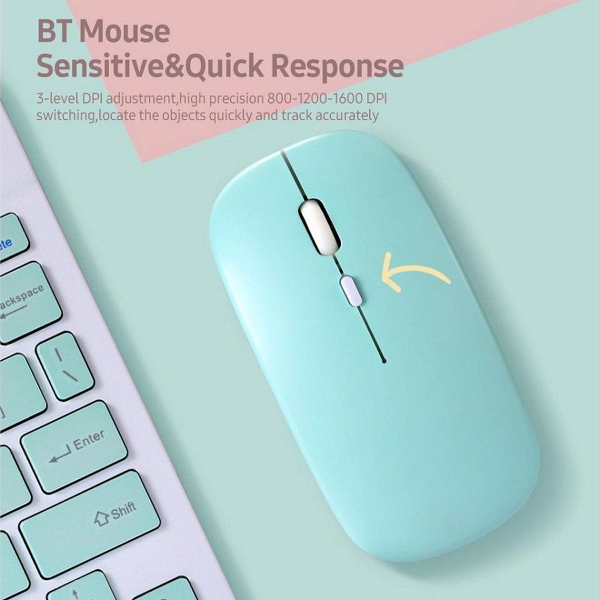 GENERICO - kit Bluetooth Recargable Teclados mouse para Ipad Tablet o Móvil