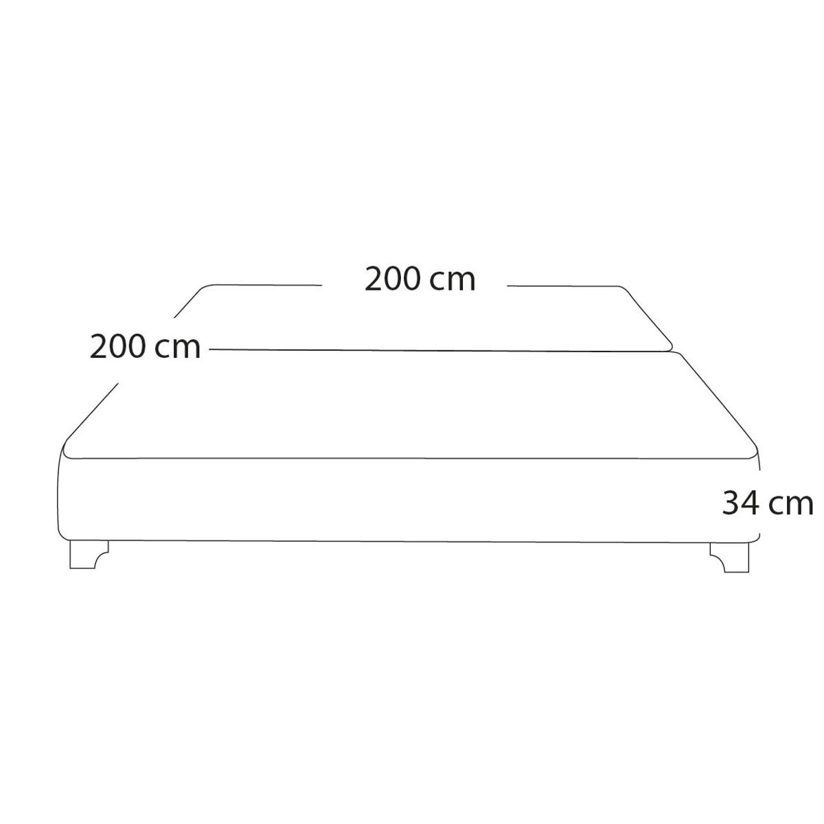 BARAKA HOME - Base De Cama Luton King Europeo 200 x 200 2Piezas - Chocolate