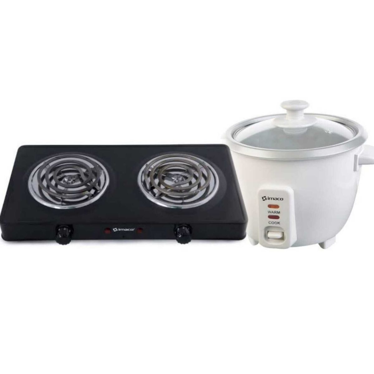 IMACO - Cocina Eléctrica 2200W HP1400 Olla Arrocera RC006