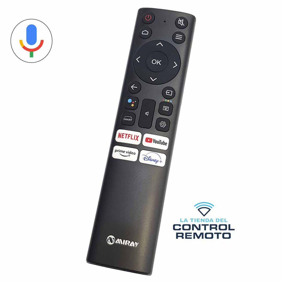 MIRAY - Control Remoto Miray Smart Tv 4k con Voz