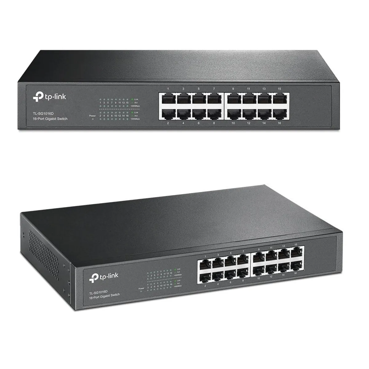 TP LINK - Switch Rackeable Tp-Link Gigabit 16 Puertos de Metal