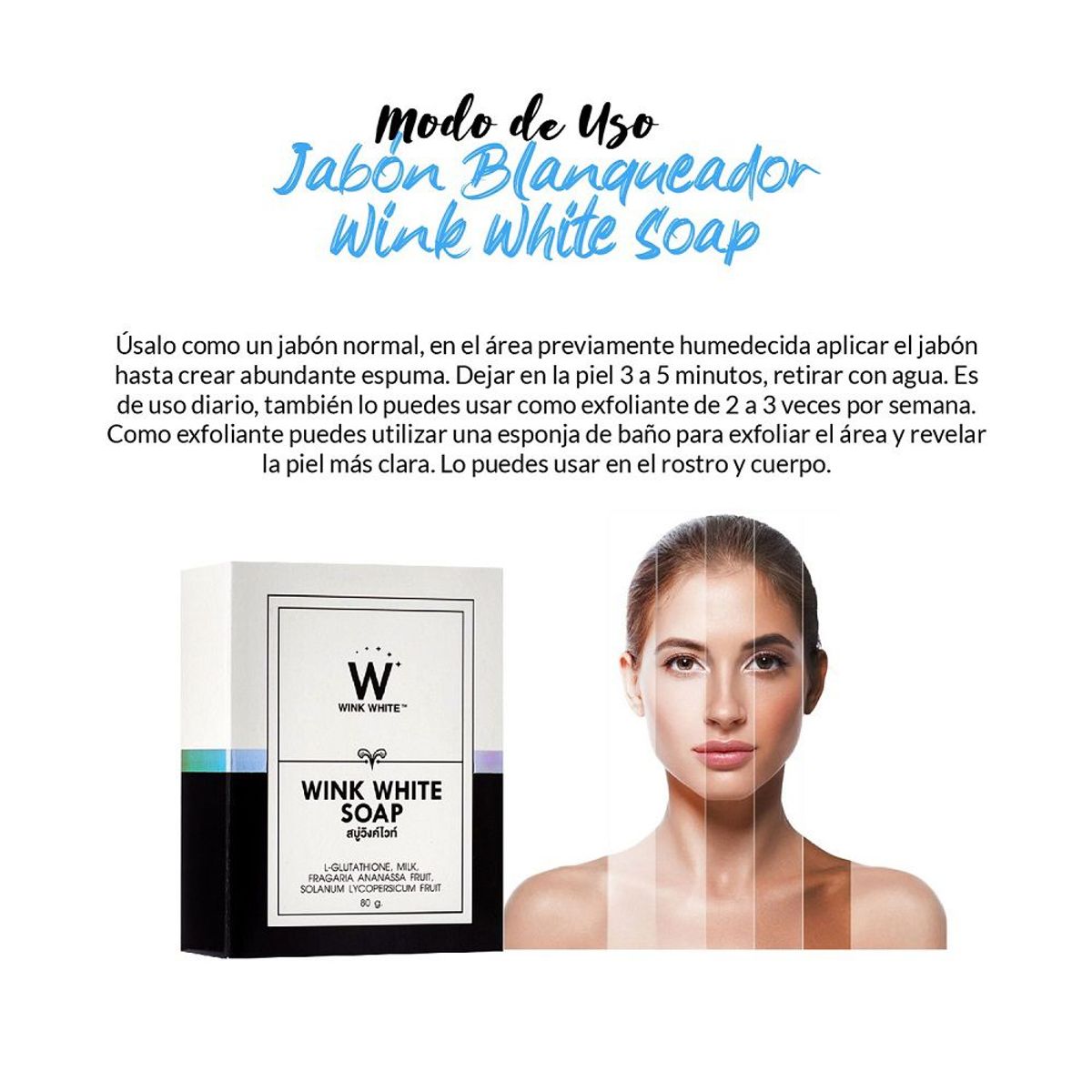 WINK WHITE - 2 Jabones Wink White Soap + Crema Blanqueador Partes Privadas