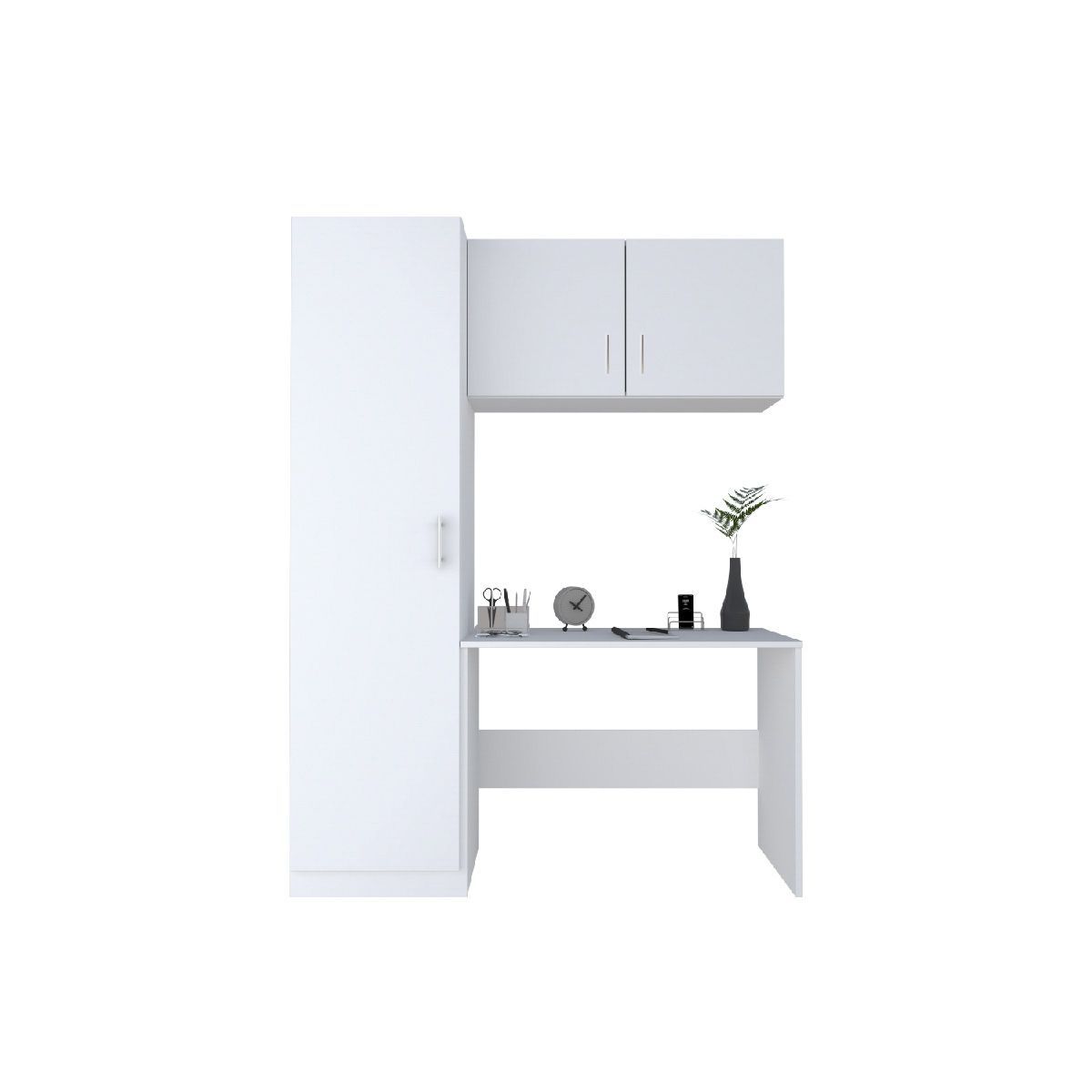 MOVENDA - Ropero Escritorio Puebla 03 puertas Movenda Blanco