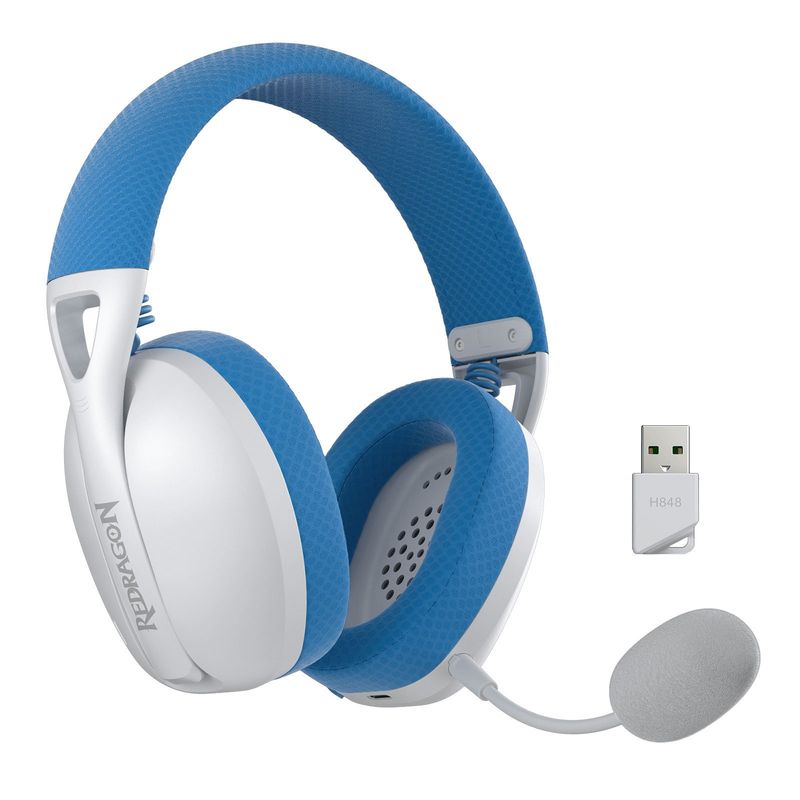REDRAGON - Audifono REDRAGON H848 IRE Pro Blue C Microfono Bluetooth Wireless