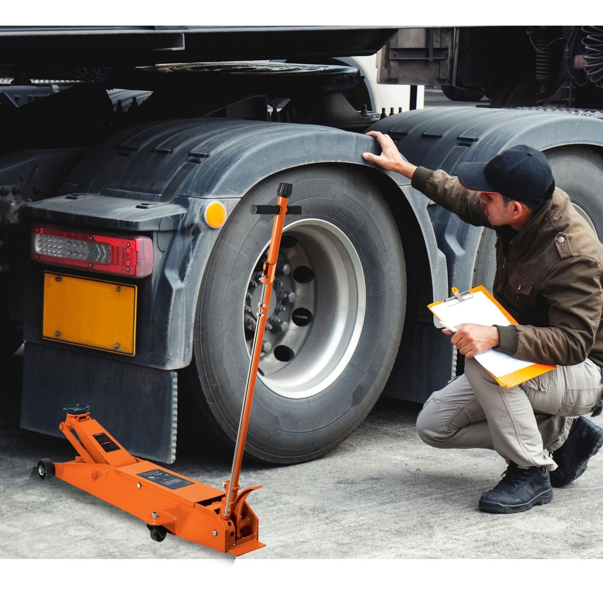 TRUPER - Combo gata  5 toneladas, caballete de 6 toneladas