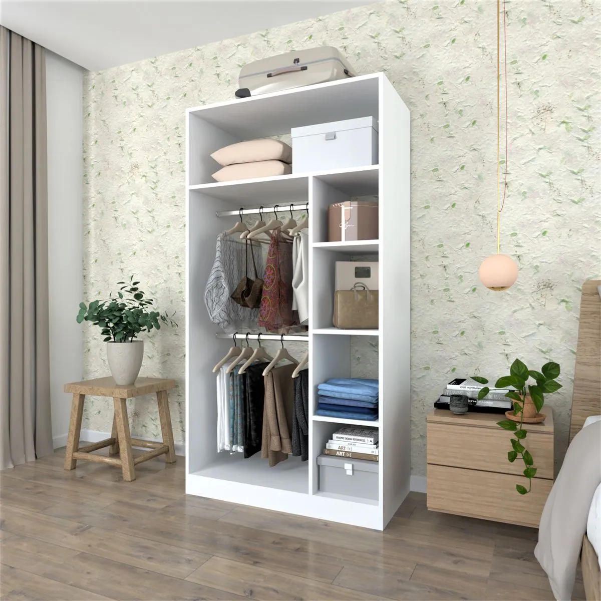 MOVENDA - Ropero Reynosa 04 repisas Blanco