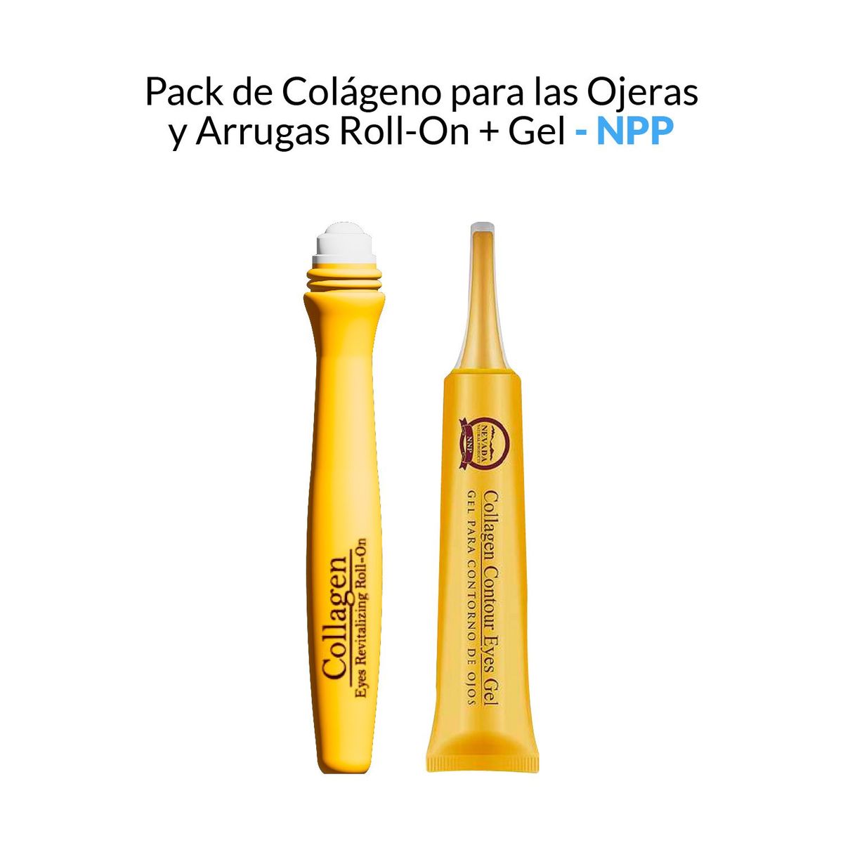 NEVADA NATURAL PRODUCTS - Pack Cólageno para contorno de ojos Gel  Rollon