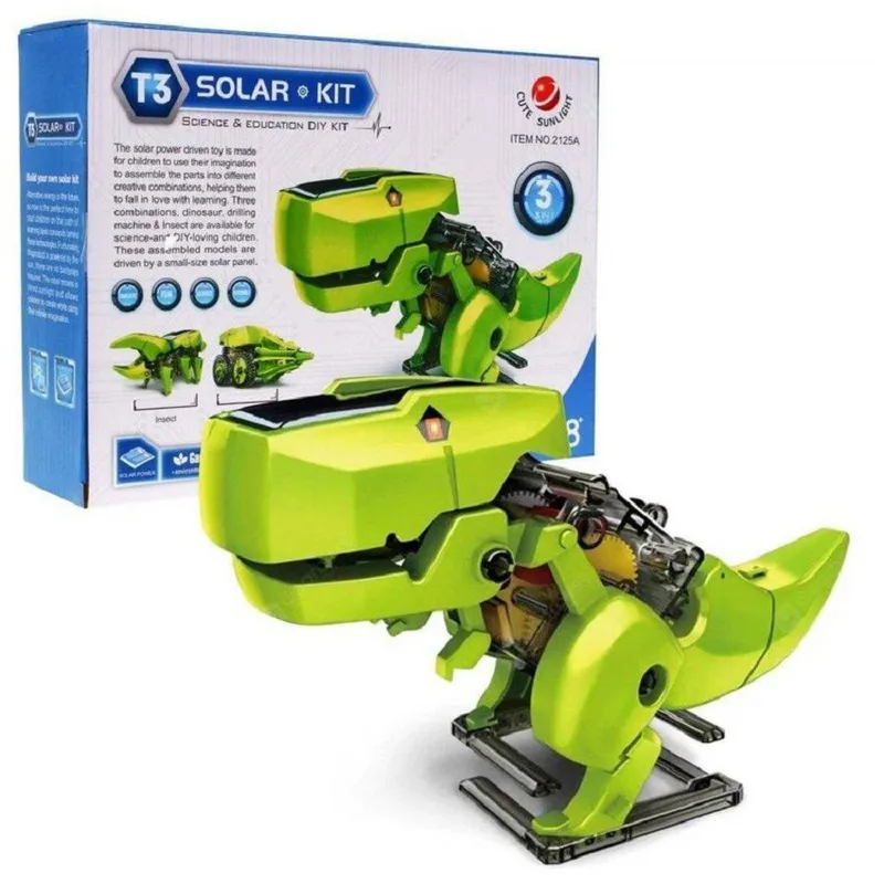 GENERICO - Robot Solar Armable Didáctico Modelo 3 en 1