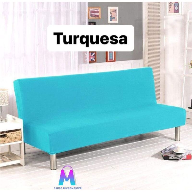 GENERICO - Forro para Futon o Sofa cama Turquesa