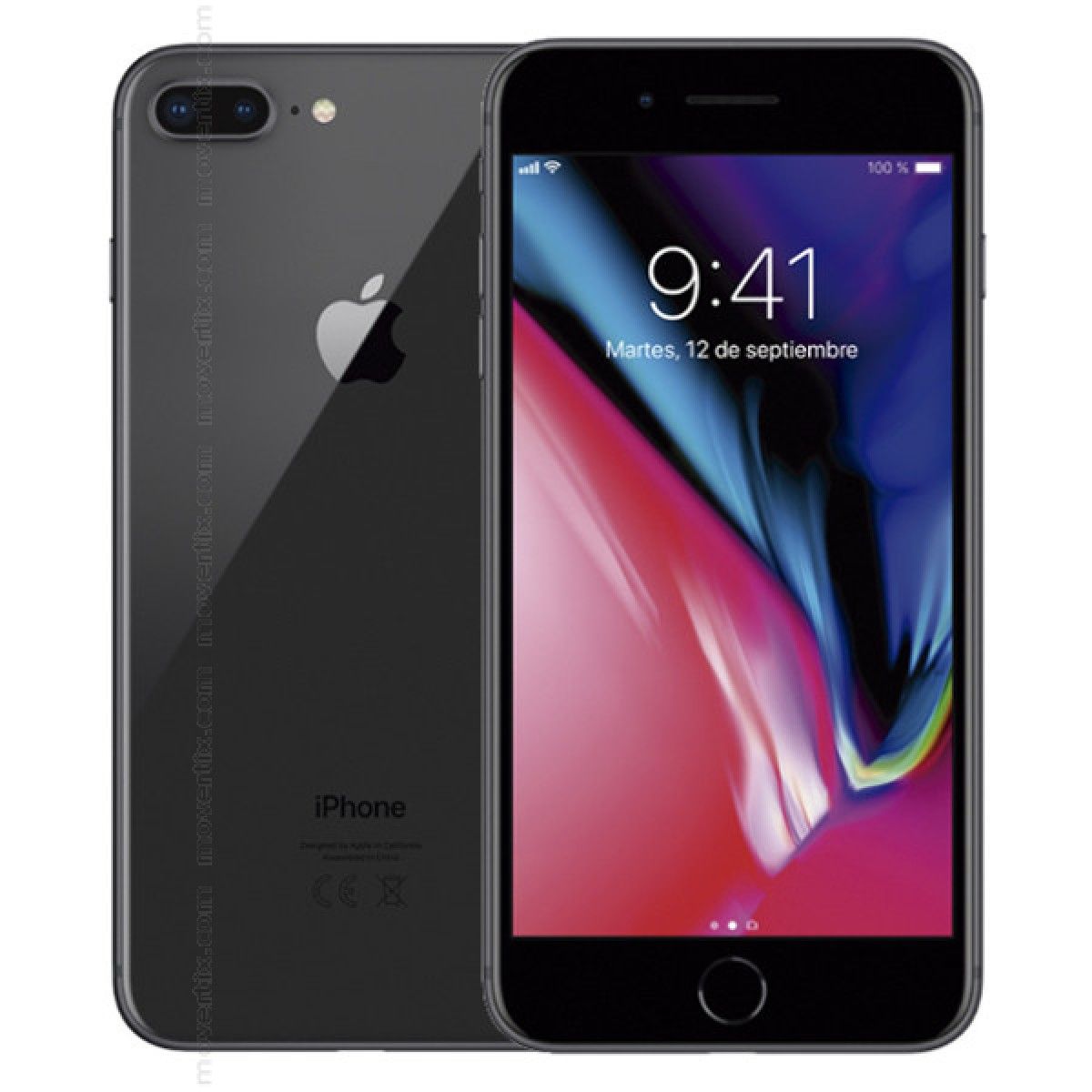 APPLE - iPhone 8 Plus 256gb Bateria 100% Grado A Gris Reacondicionado