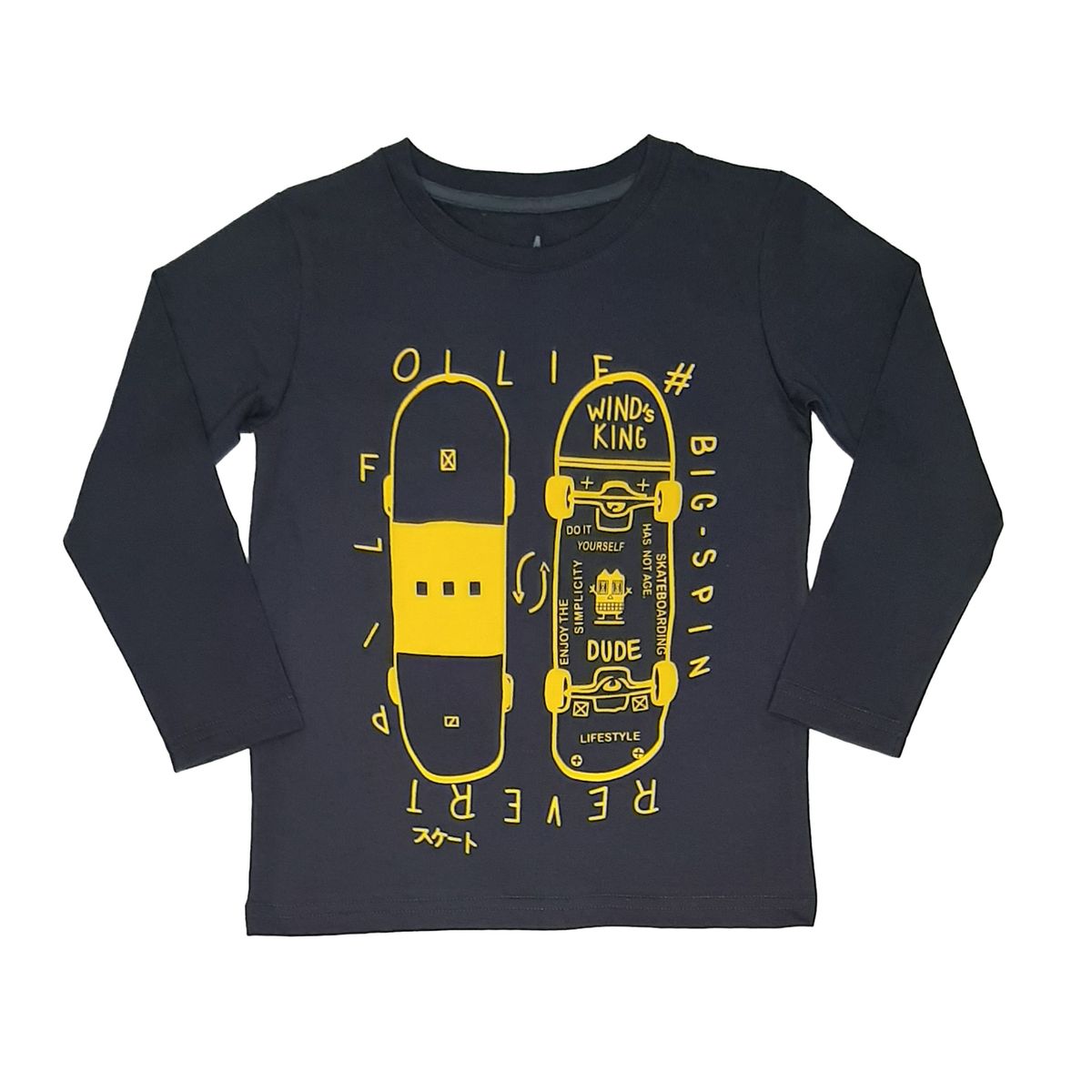 FODAGO - Polo para niño Manga Larga Marca FODAGO - Plomo