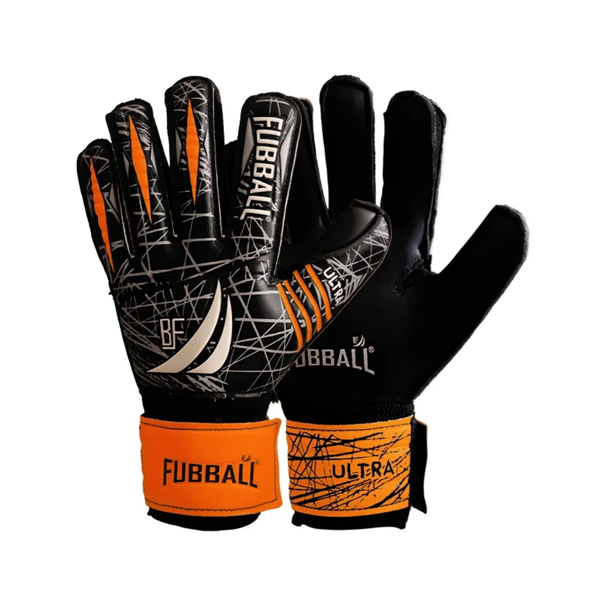 GENERICO - GUANTES PARA ARQUERO FUBBALL ULTRA TALLA 10 NARANJA