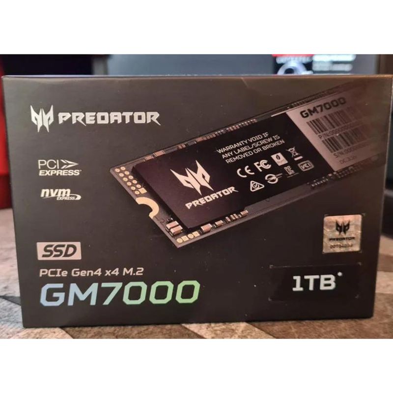 ACER - MEMORIA SSD PREDATOR GM7000 1TB M2 PCIE GEN4X4 NVME BL9BWWR105