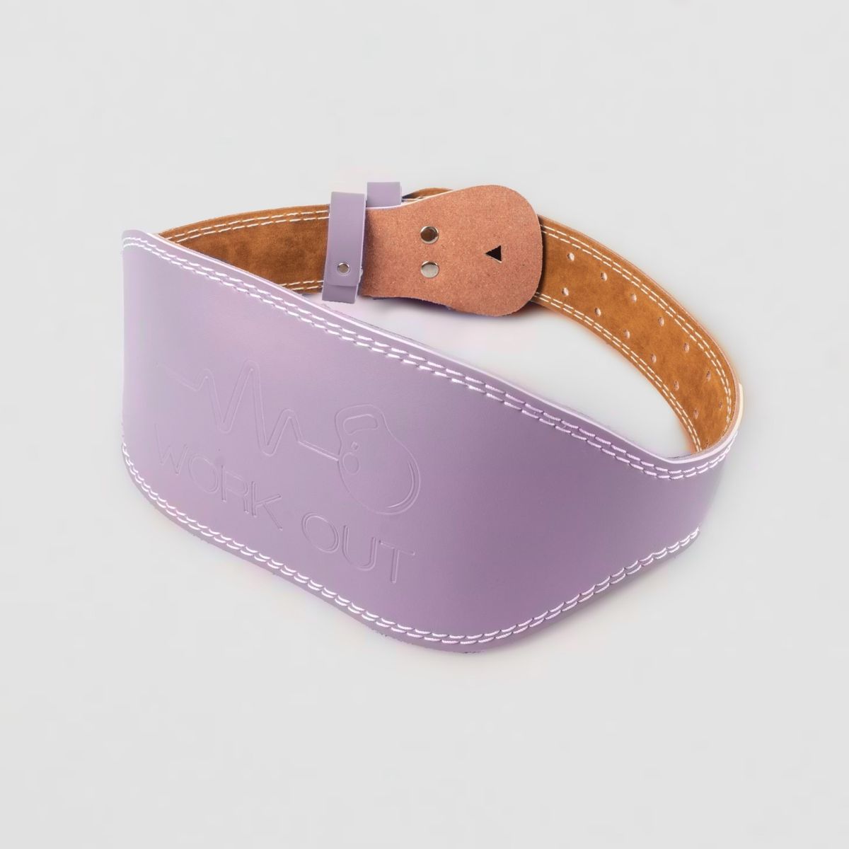 WORK OUT - CINTURON O CORREA PARA PESAS GIMNASIO CROSSFIT - MORADO