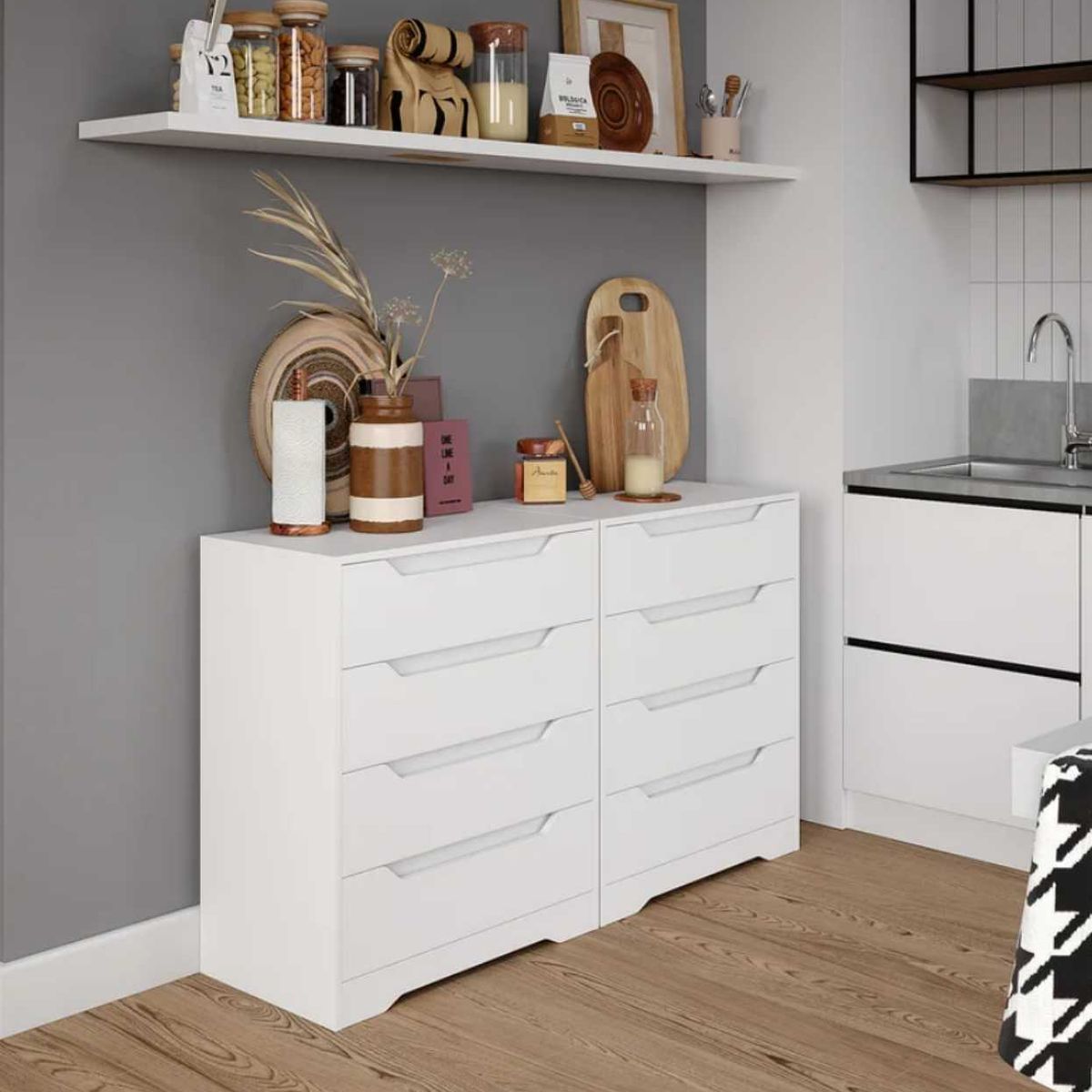 VENTITAS HOME - Cómoda Moderna Harry Ventitas Home Blanco