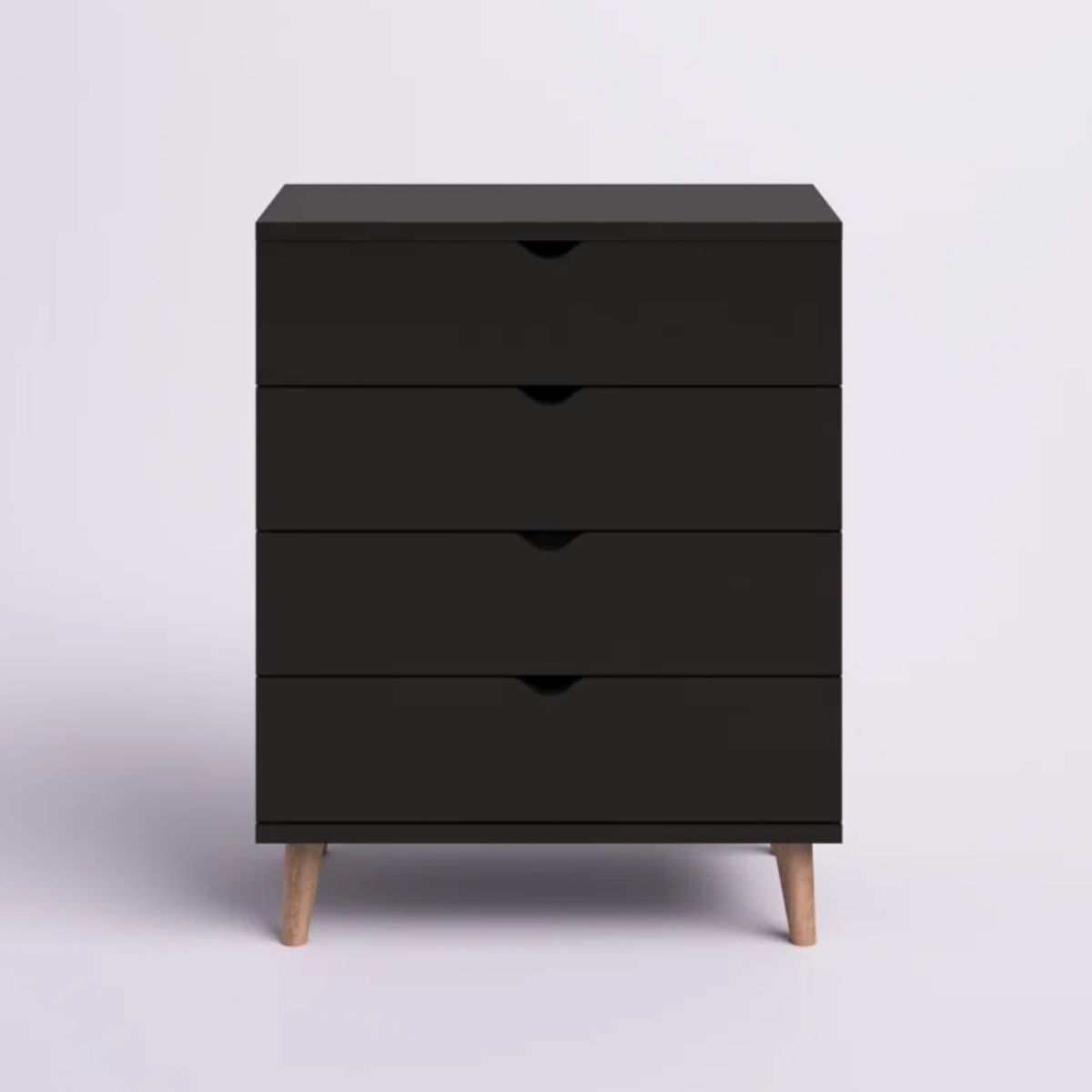 VENTITAS HOME - Cómoda Vintage Luna 4 Cajones Ventitas Home Roble Negro