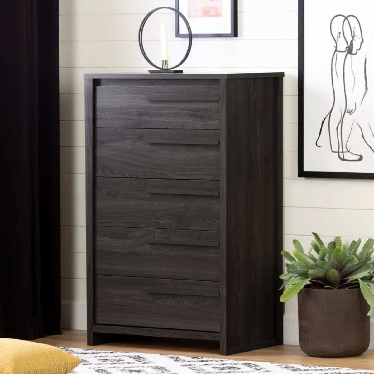 VENTITAS HOME - Cómoda Moderna Yvie 5 Compartimientos Ventitas Home Galerna