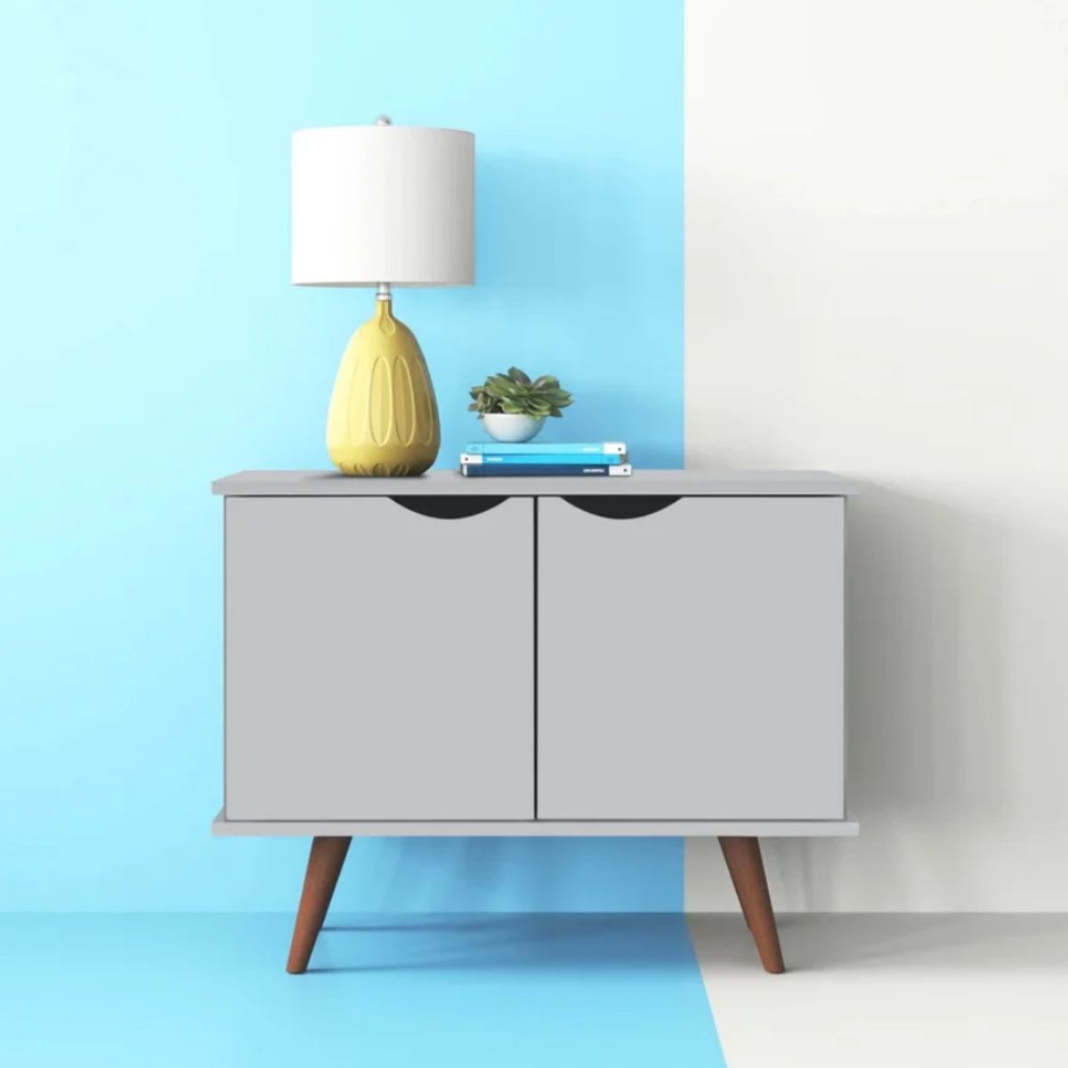 VENTITAS HOME - Cómoda Aparador Irina 2 Compartimientos Ventitas Home Blanco