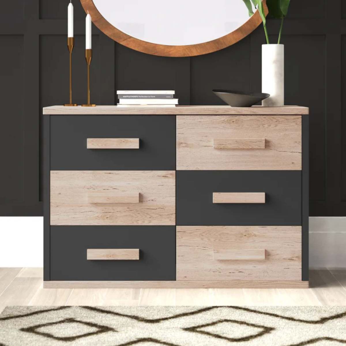 VENTITAS HOME - Cómoda Minimalista Liberté Ventitas Home Perillo y Negro