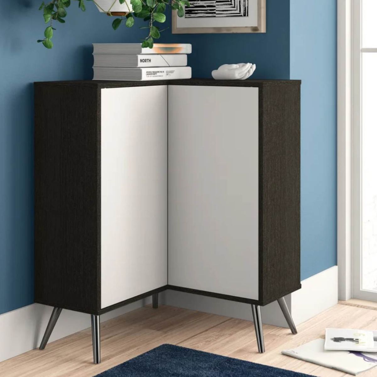 VENTITAS HOME - Cómoda Esquinera Minimalista San Antonio Ventitas Home Roble Negro