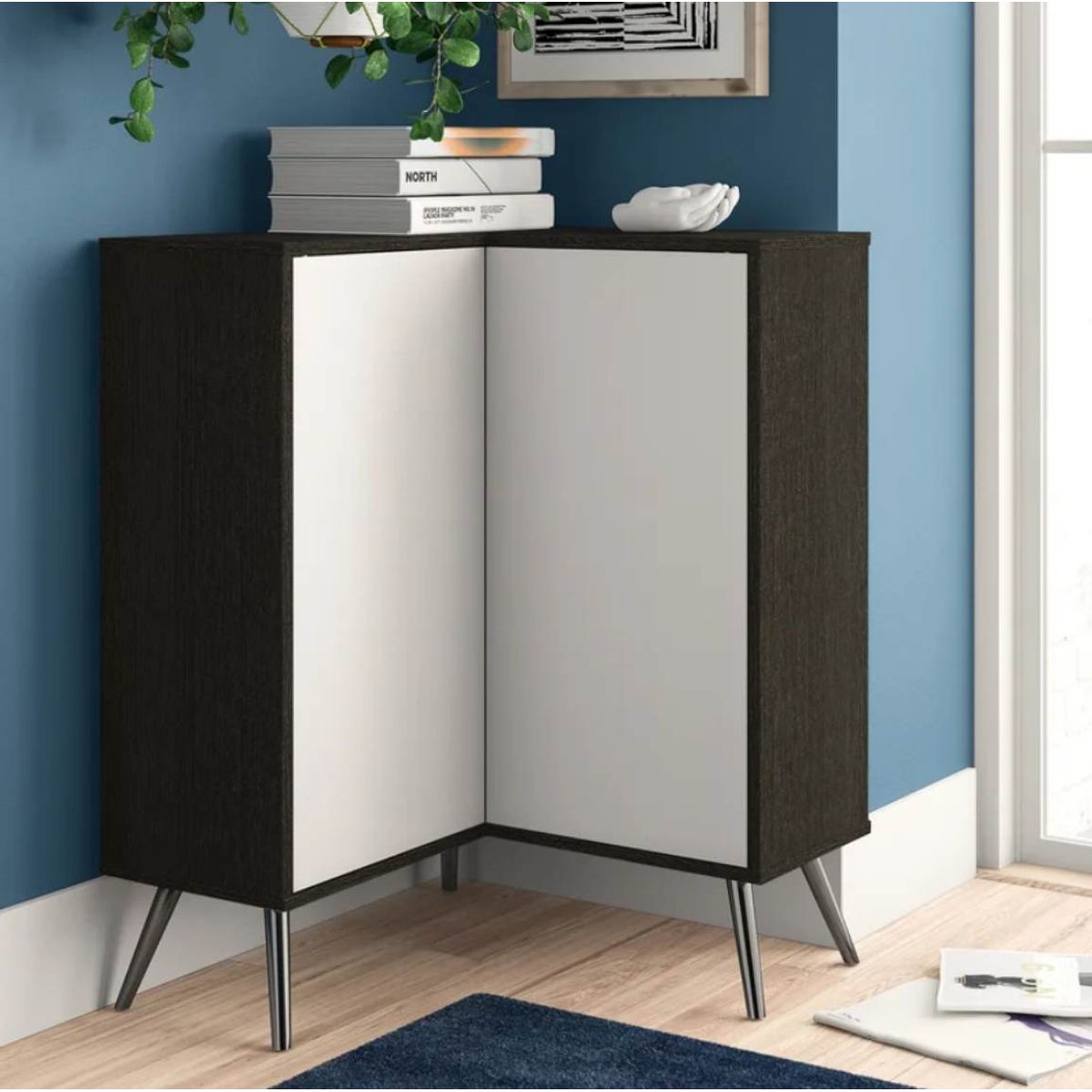 VENTITAS HOME - Cómoda Esquinera Minimalista San Antonio Ventitas Home Roble Negro