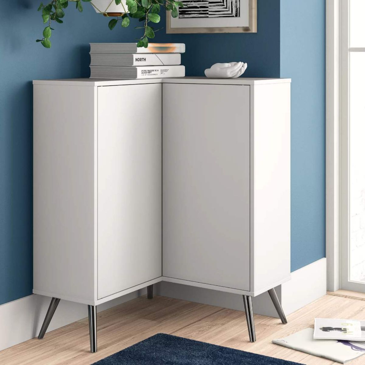 VENTITAS HOME - Cómoda Esquinera Minimalista San Antonio Ventitas Home Blanco