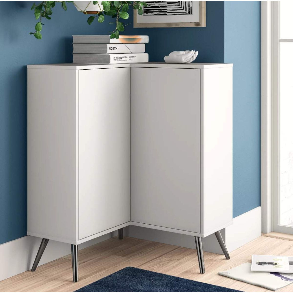 VENTITAS HOME - Cómoda Esquinera Minimalista San Antonio Ventitas Home Blanco