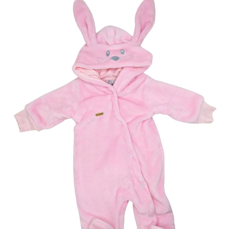 GENERICO - Enterizo bebe acolchado Conejo Rosado