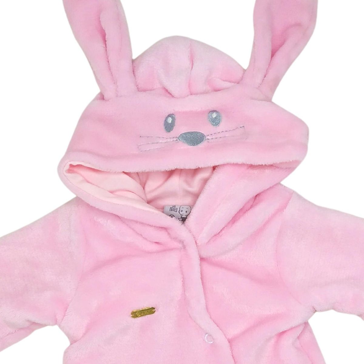 GENERICO - Enterizo bebe acolchado Conejo Rosado