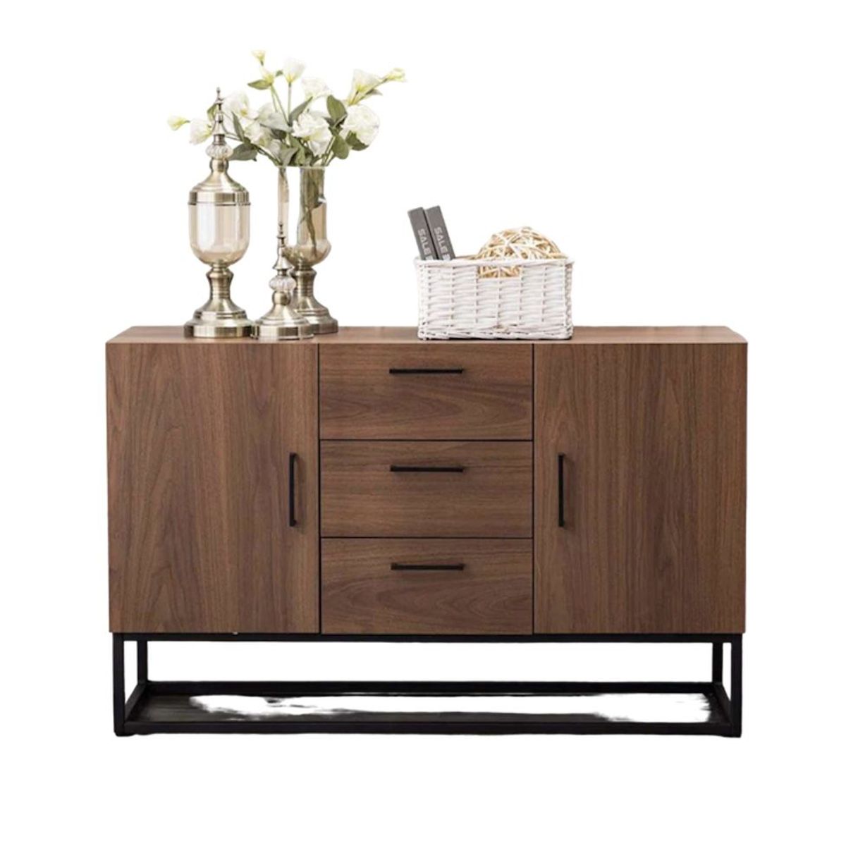 VENTITAS HOME - Cómoda Aparador Industrial Volané 5 Compartimientos Gales