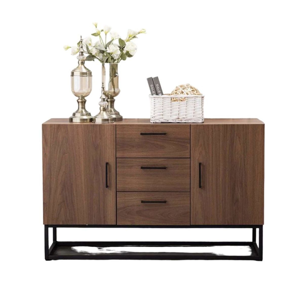 VENTITAS HOME - Cómoda Aparador Industrial Volané 5 Compartimientos Gales