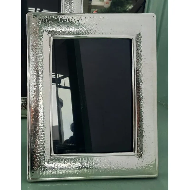 PERU - Decorativo Adorno Marco cuadro martillado PLat. ley 950 foto de 18X24