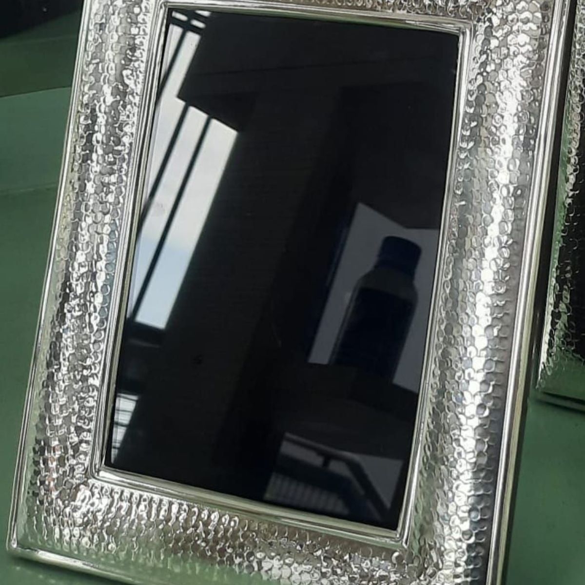 PERU - Decorativo Adorno Marco cuadro martillado PLat. ley 950 foto de 18X24