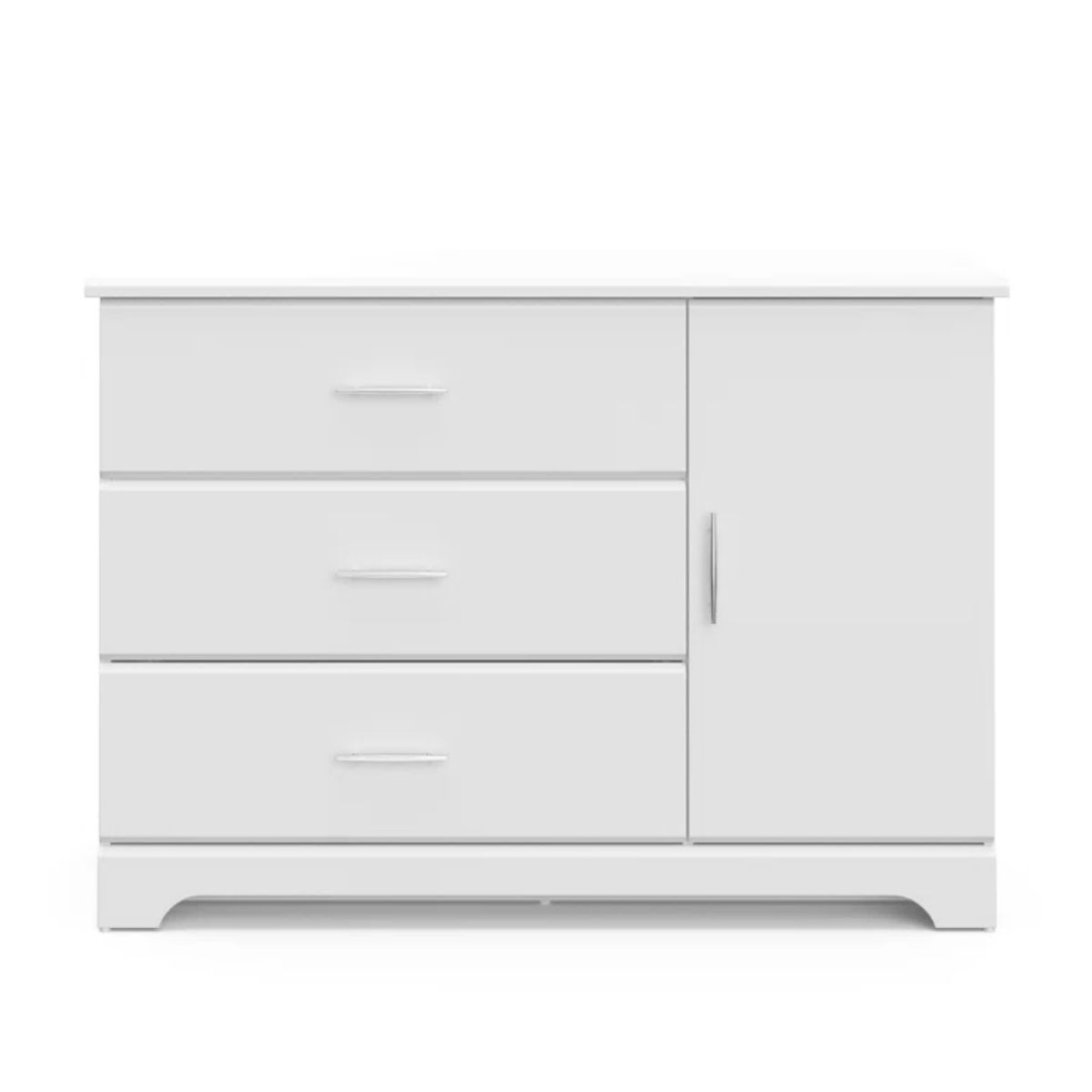 VENTITAS HOME - Cómoda Moderna Milenna 4 Compartimientos Ventitas Home Blanco