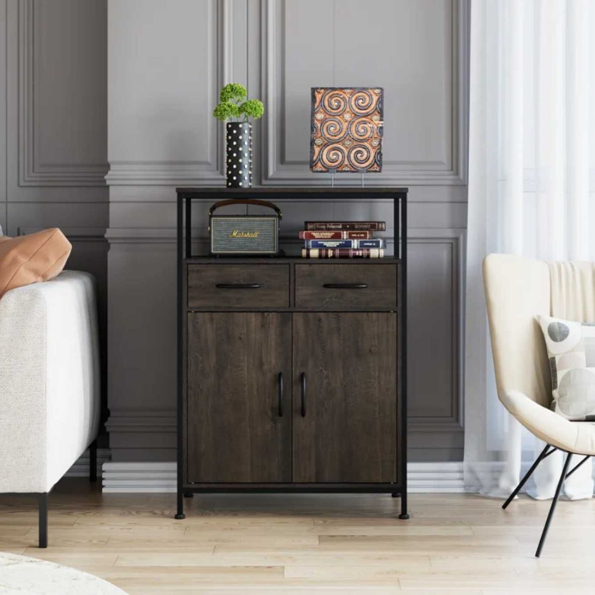 VENTITAS HOME - Cómoda Aparador Industrial Tatlea Ventitas Home Queens