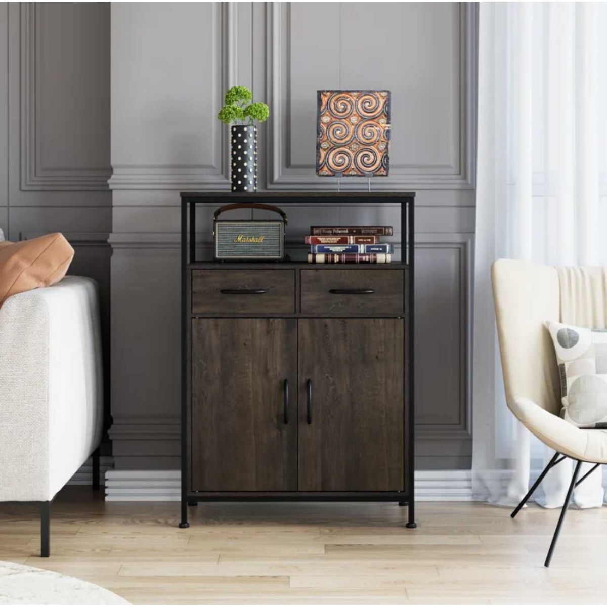 VENTITAS HOME - Cómoda Aparador Industrial Tatlea Ventitas Home Queens