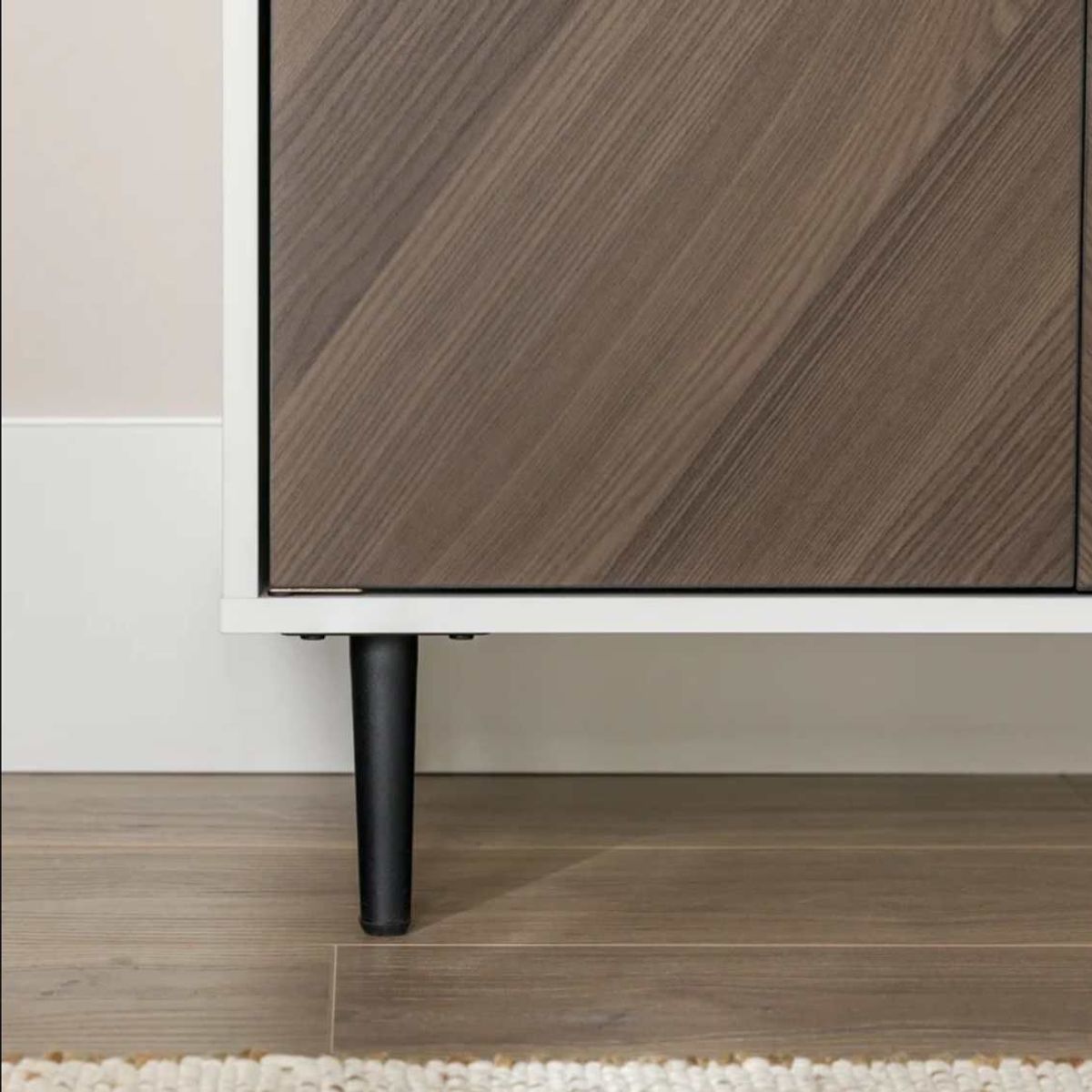 VENTITAS HOME - Cómoda Consola Minimalista Yely Ventitas Home Blanco y Maderado Gris