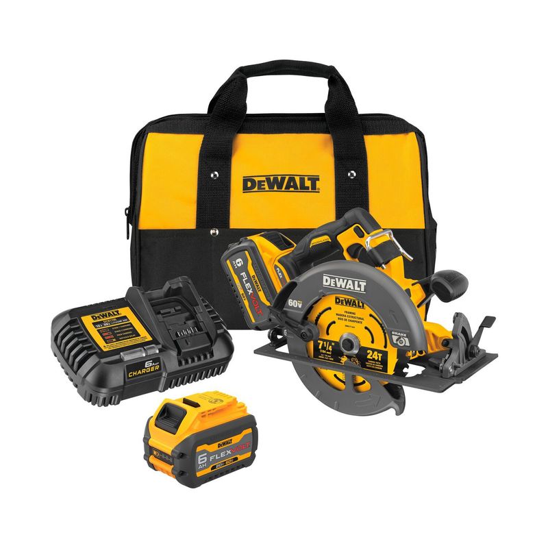 DEWALT - Kit Sierra Circular 7-1/4'' 60V Flexvolt Dewalt DCS578T2-B2