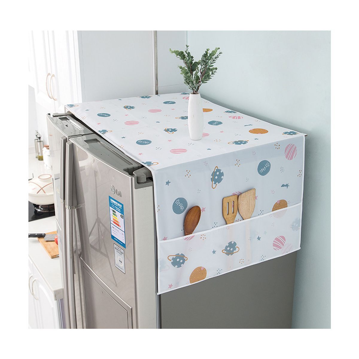 GRETAIL - Cobertor Protector Impermeable Organizador Para Refrigeradora