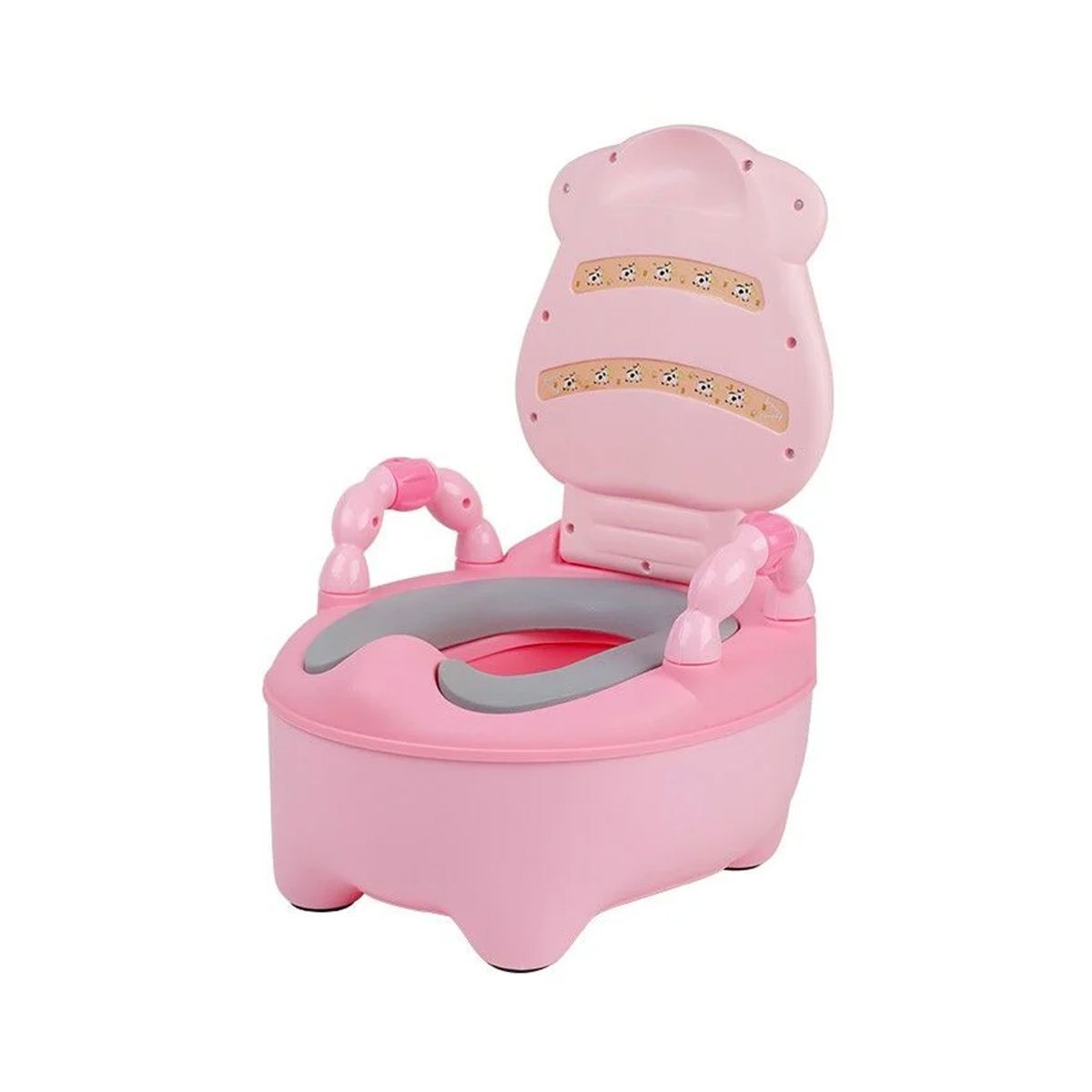 GRETAIL - Bacín Entrenamiento Inodoro Para Bebes Niñas Vaquita Rosado