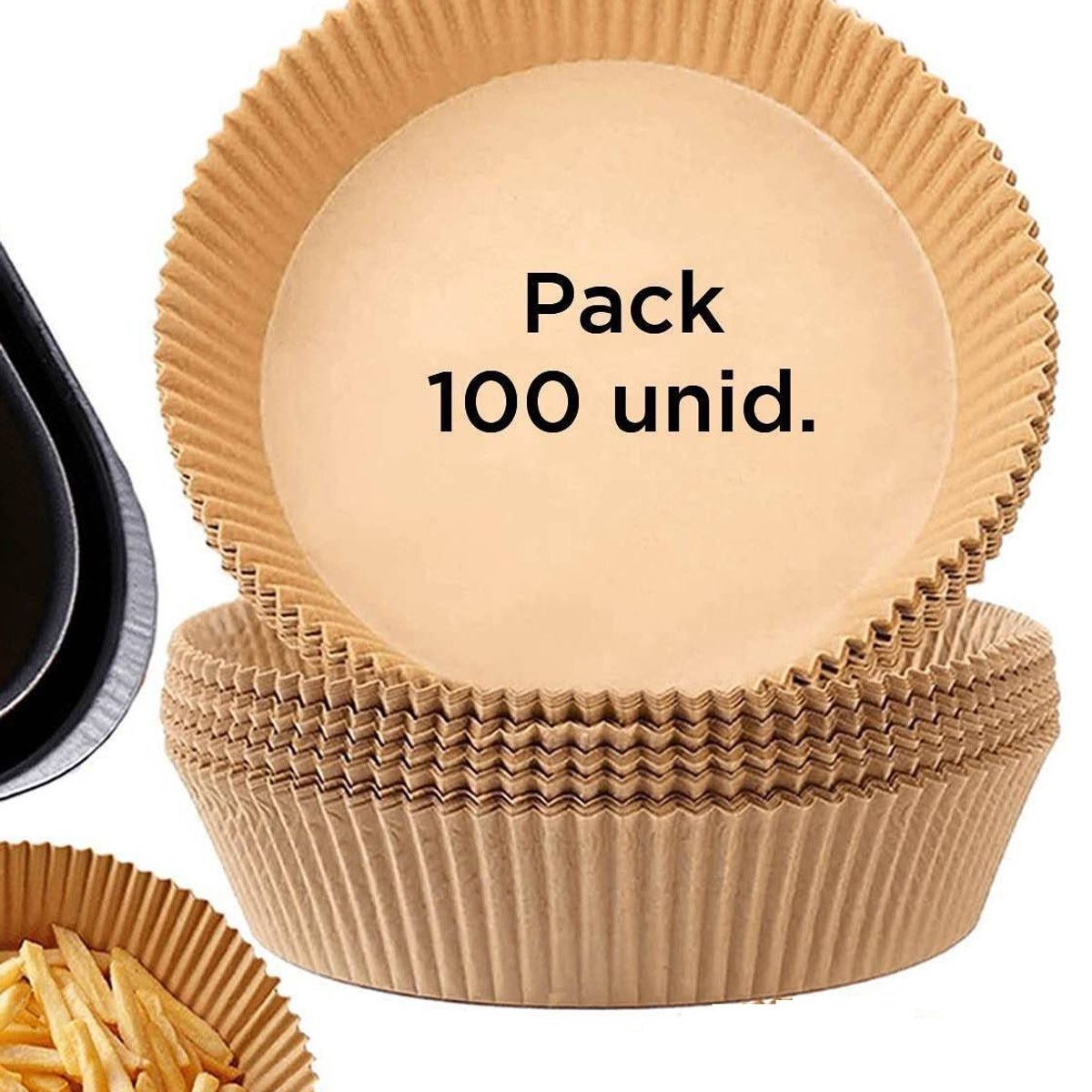 GENERICO - Papel Freidora Frituras Hornear Desechable antiadherente marron