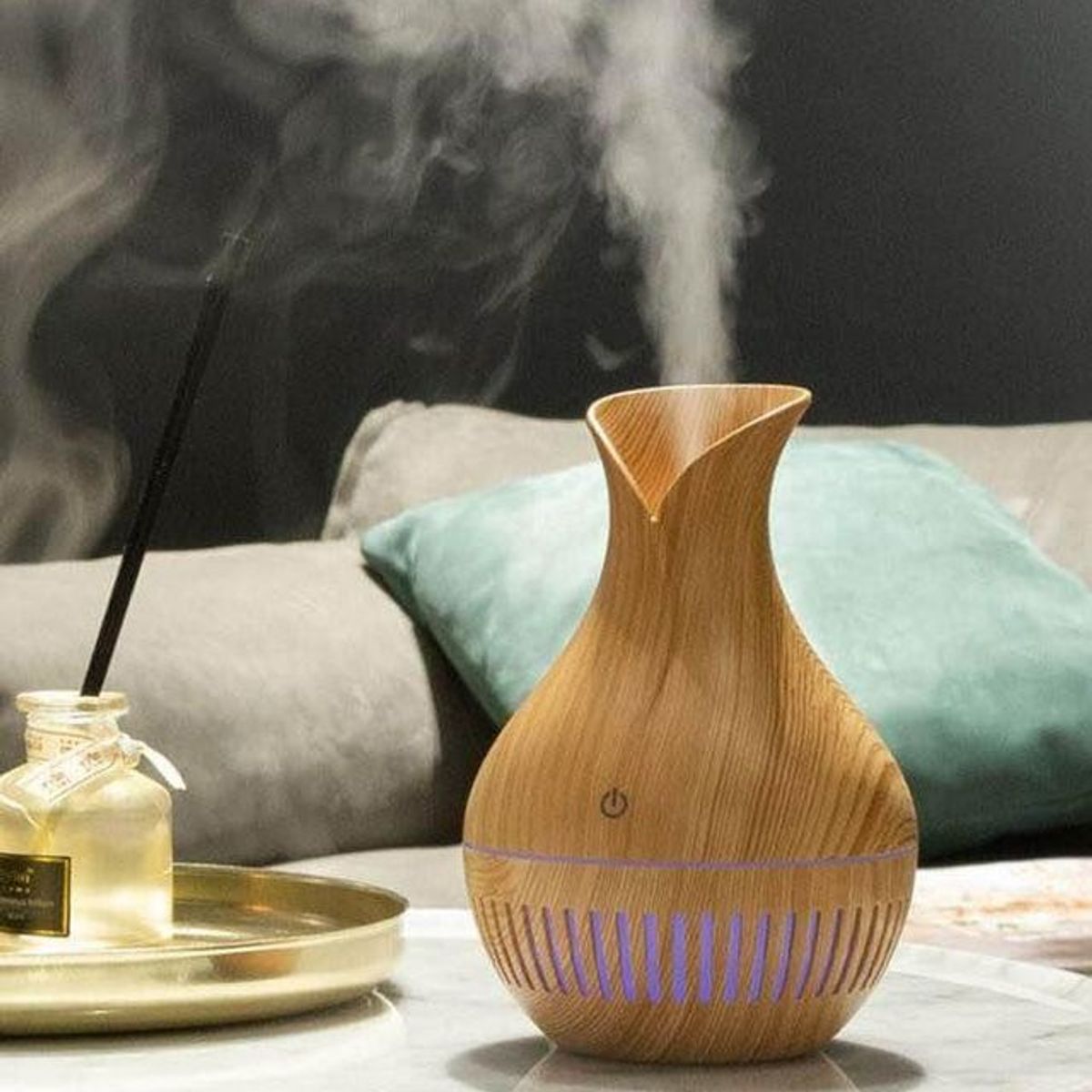 SEISA - Humidificador con Luces Led Purificador de Aire