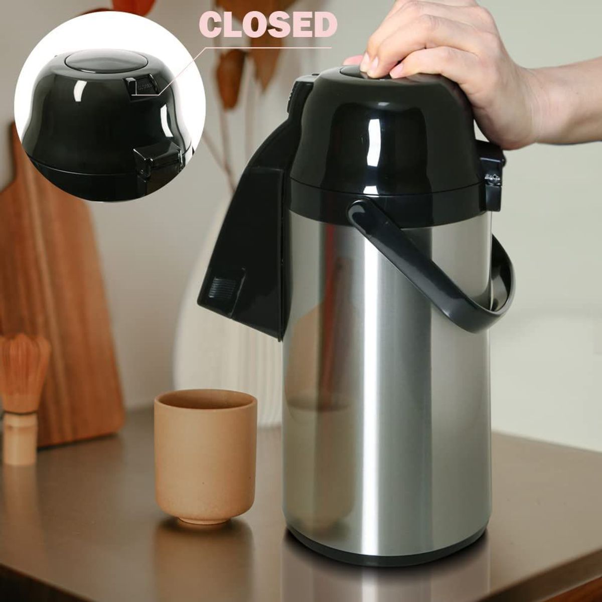 OEM - Termo Con Dispensador 3 Lts Premium Acero Inox.