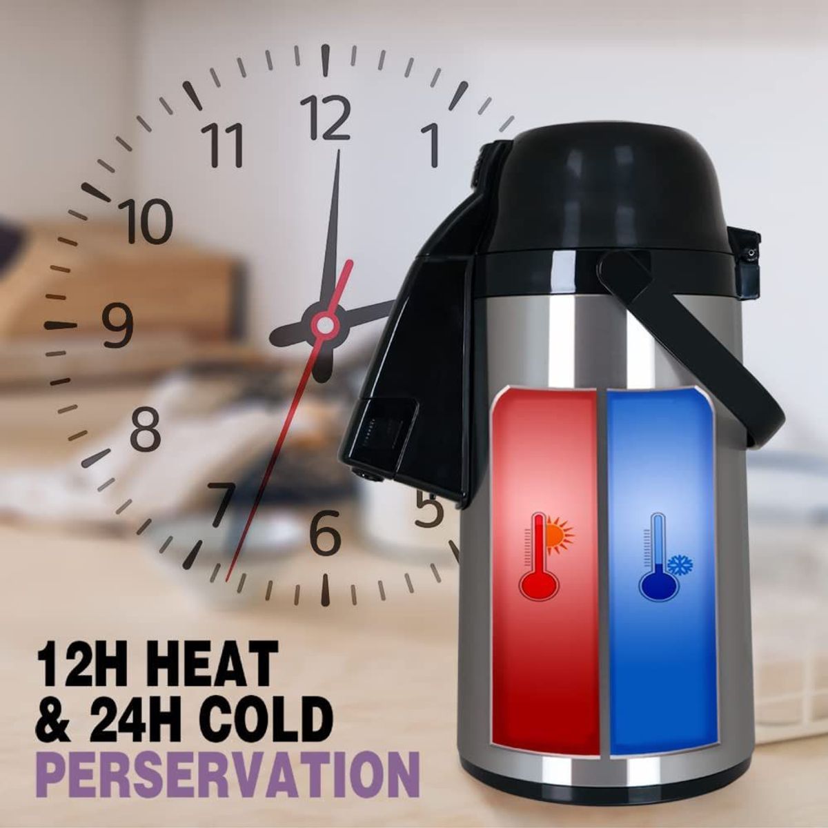 OEM - Termo Con Dispensador 3 Lts Premium Acero Inox.