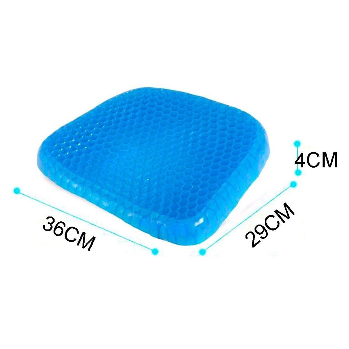 GENERICO - pack 2Cojín Asiento de Gel Mejora la Postura Alivia el Dolor