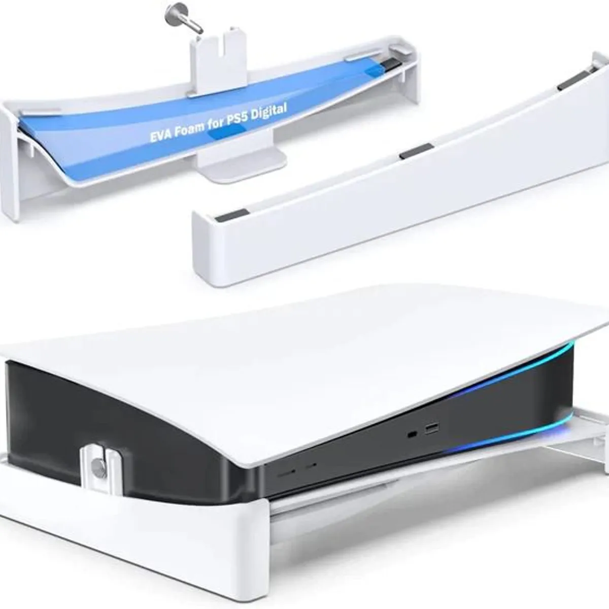 GENERICO - MONTECH -Soporte Horizontal para PlayStation 5 PS5 - Fijación Tornillo