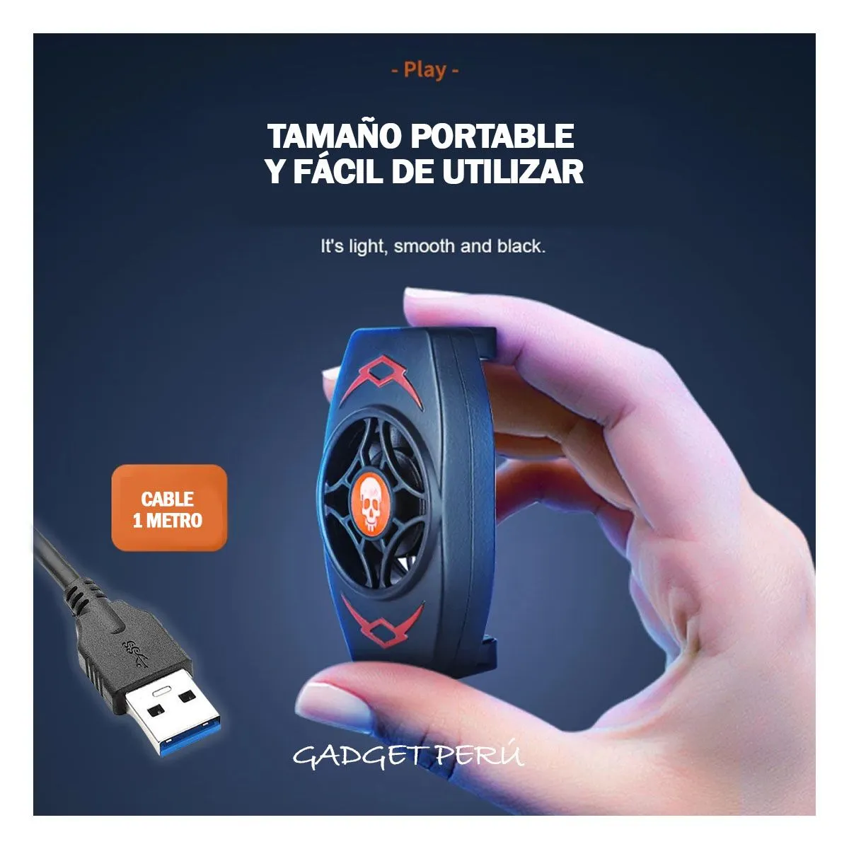 GENERICO - Ventilador Para Celular Smartphone Con Cable