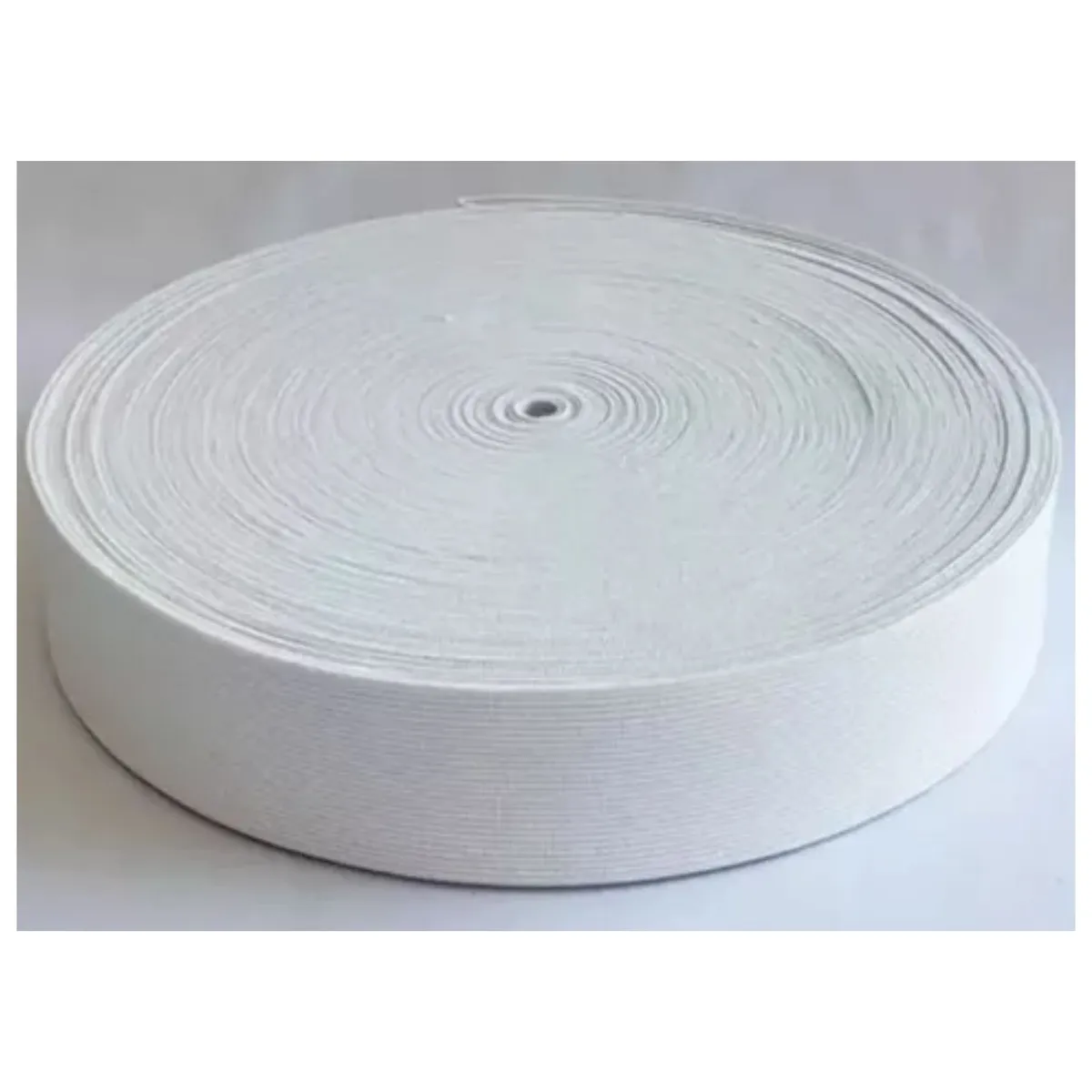 GENERICO - Banda Elástico Poliéster 5 Cm Blanco 50mm De Ancho