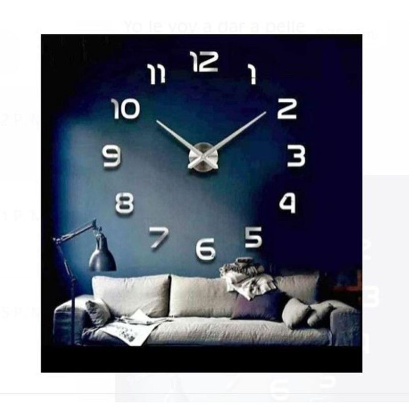 Reloj de pared 3d decorativo modelo europeo GENERICO