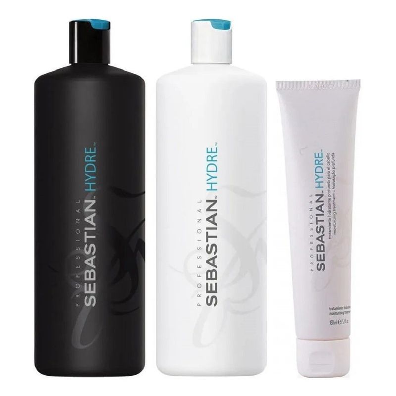 SEBASTIAN - Shampoo 1000ml + Acondicionador + Mascarilla 150 Sebastian Hydre